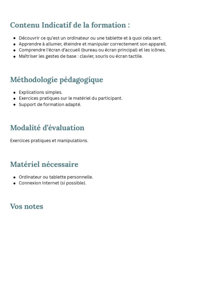 Fiche formation 1.2