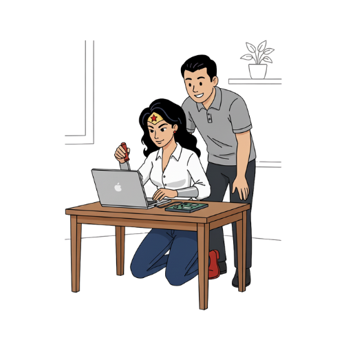 AmidZeline en mode dépannage